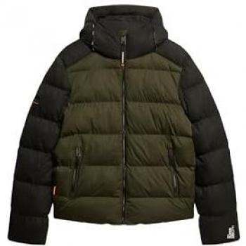 Steppjacke SUPERDRY Hood Colour Block Sport Puffer, Herren