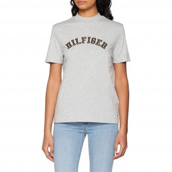 Camiseta de Mujer Tommy Hilfiger Mimi High Nk, Color Gris