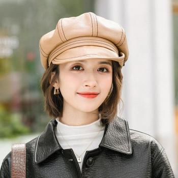 Gorro de Piel Sintética Estilo Británico