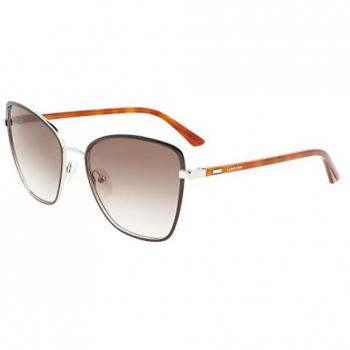 Lunettes de Soleil Calvin Klein CK21130S 002 Black Silver Unisex 56