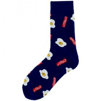 Spring Autumn Couples Socks with Colorful Poached Egg Banana Beer Print