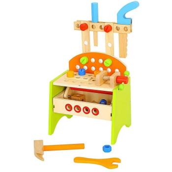 Topway 42257 Kleine Houten Werkbank met Tafeldek – Speelgoed