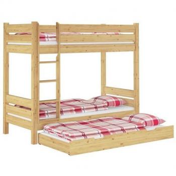 ERST-HOLZ Kinderhochbett 90 x 200 inkl. Matratze