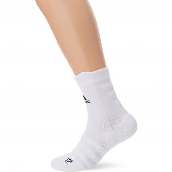 Leichtgewichtige Alphaskin Crew Socks von Adidas – für Erwachsene, EU 43‑45, weiß/schwarz