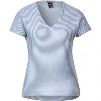STREET ONE V‑Nackte Streifen-Top