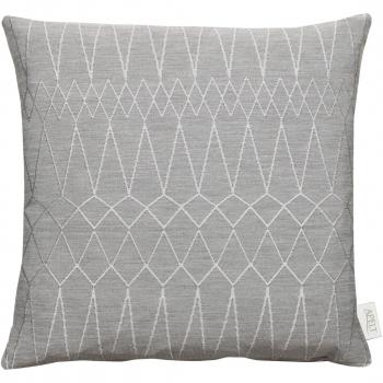 APELT Kissenhülle Teatro – Polyester, grau/silber, 46 × 46 cm