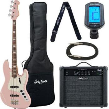 Harley Benton MV-4JB Shell Pink Edition