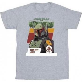 Disney x Star Wars : Boba Fett et le Mandalorien – T‑shirt gris
