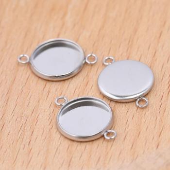 20 Stück Edelstahl Armband Cabochon Stecker Basis 10mm 12mm 14mm 16mm 18mm 20mm 25mm DIY