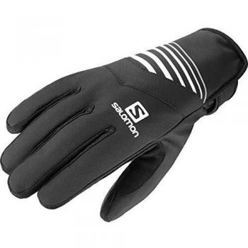 Salomon Gants de Course et Randonnée RS WARM GLOVE U Noir/Blanc, Taille L, Code LC1185000