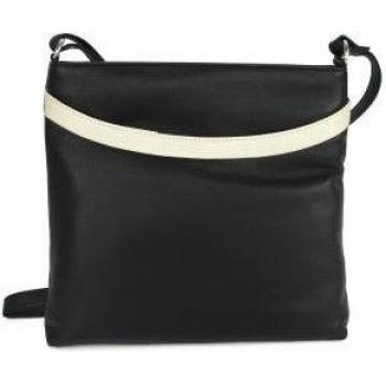 Borsa di pelle Aimee stile East County bicolore