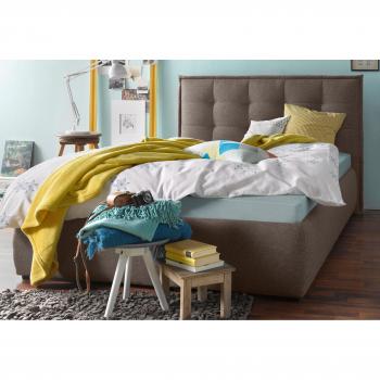 Maintal Polsterbett olivbraun mit Matratze