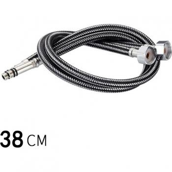 Stainless Steel 38cm Flexible Water Supply Pipe Set – G1/2, G3/8, G9/16 Cold Mixer