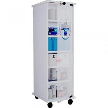 Armadio Medico Rollable, 98x31x35 cm, Blocco Sicurezza – VCM Medical