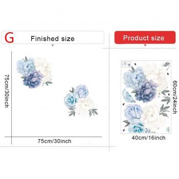 Stickers Vinyle Pivoine pour Chambre