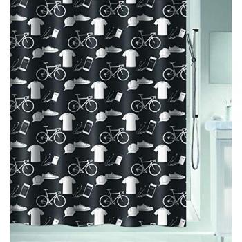 Rideau de douche Spirella 180x200cm en polyester