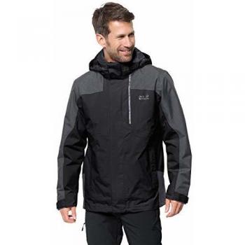 Jack Wolfskin Herren Viking Sky Trischutz‑Jacke – Schwarz, XL
