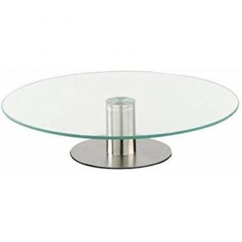 Plateau en verre rond