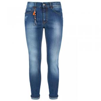 Blue Slim Fit Cotton Jeans