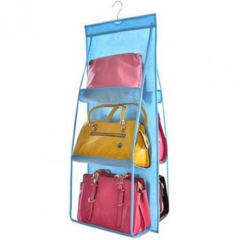Sac de rangement suspendu 6 poches transparent