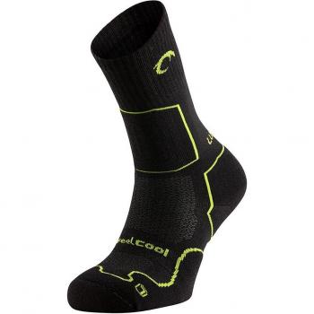 Calzini Lurbel Logan Five Nero Verde Lime EU 39-41