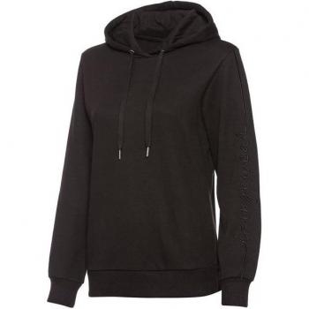 Vivance Langarm Hoodie, unifarben, Damen, schwarz