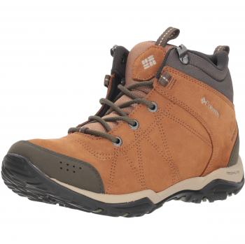 Columbia Fire Venture Mid Waterproof Chaussures de Randonnée Basses Femme, Marron