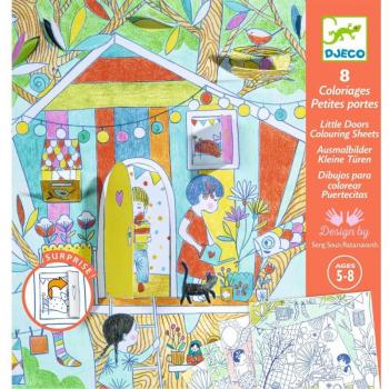 DJECO 39683: Coloreando las Cabañas de Nina con Agua