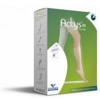 Actys 20 Talla 4 Pantimedia Mujer en Tonos Beige y Rosa