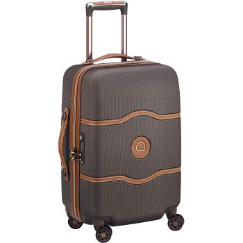 Trolley Rigide DELSEY – Chocolat – Petit Format – 39,41 L – Dimensions 55×35×25 cm