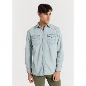 Camicia A Maniche Lunghe Lois Jeans Blu 3XL