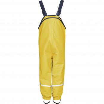 Playshoes pantalon de pluie enfant jaune avec molleton