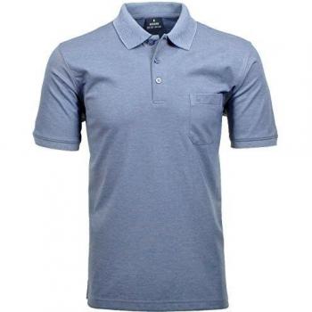RAGMAN Kurzarm Poloshirt blau M