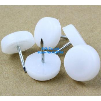 Covertura de Uñas Deslizantes para Muebles – Nylon 18 mm Blanco