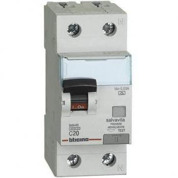 Interruttore Magnetotermico Differenziale 20A 1P+N 4.5kA 30mA