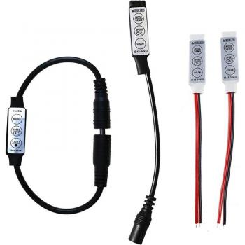 Contrôleur Mini RGB 3 clés pour bandes LED 5050 3528