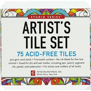 Studio Series Artist's Tile Set: White: 75 Acid-Free White Tiles