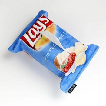 Dispensador de pañuelos en forma de patatas fritas