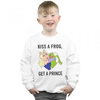 Disney Kids – The Muppets: Frog Kissing Sweatshirt 7‑8 Jahre weiß