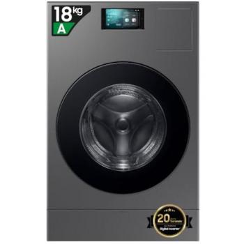Lave-linge séchant Samsung Bespoke AI 18kg/11kg A-20 Noir Étain WD18DB8995BZT2