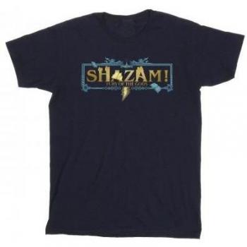 T-shirt nera cotone ragazza Shazam Fury Of The Gods