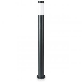 Lampadaire LED 110 cm pour jardin E27 acier noir
