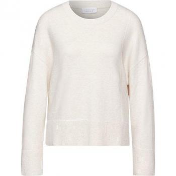 Weißer Strickpullover mit Rundhals von STREET ONE STUDIO