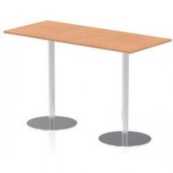 ITL0314 Dynamic Poseur Office Table – 1800×800mm, Oak, 1145mm Legs