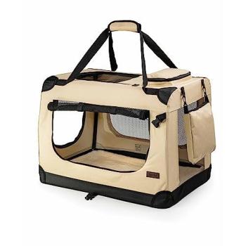 Lionto Hundetransportbox mit Mesh-Einsätzen