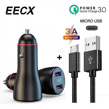 Dual USB Auto Snellader 106W PD 105W 65W USB C Voor iPhone Samsung AFC Huawei Xiaomi
