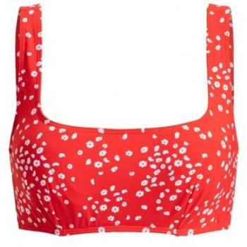 Bikini Roxy Top Spiaggia D-Cup Poppy Rosso Ballando Lussuoso