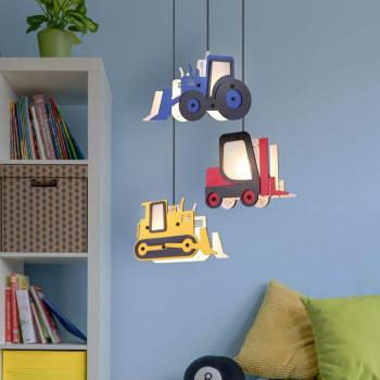 Lampada a Sospensione con Veicoli Colorati 3F