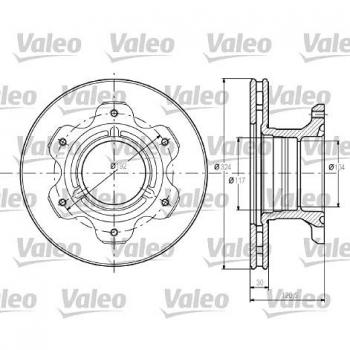 VALEO belüftete Bremsscheibe 324mm