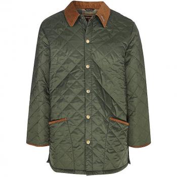 Barbour Olivfarbene Leichtsteppjacke Liddesdale M